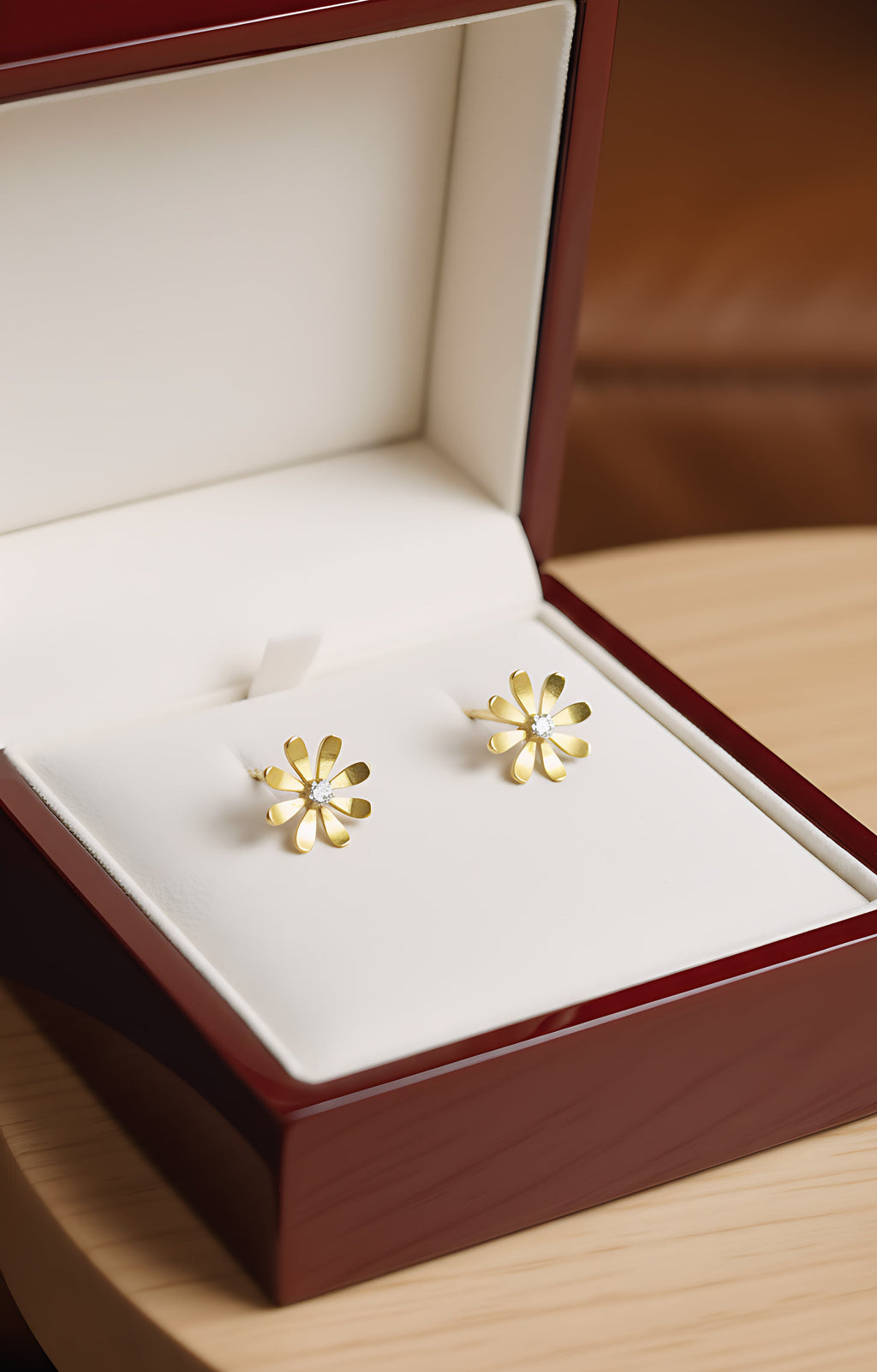 Flower Moissanite Earrings