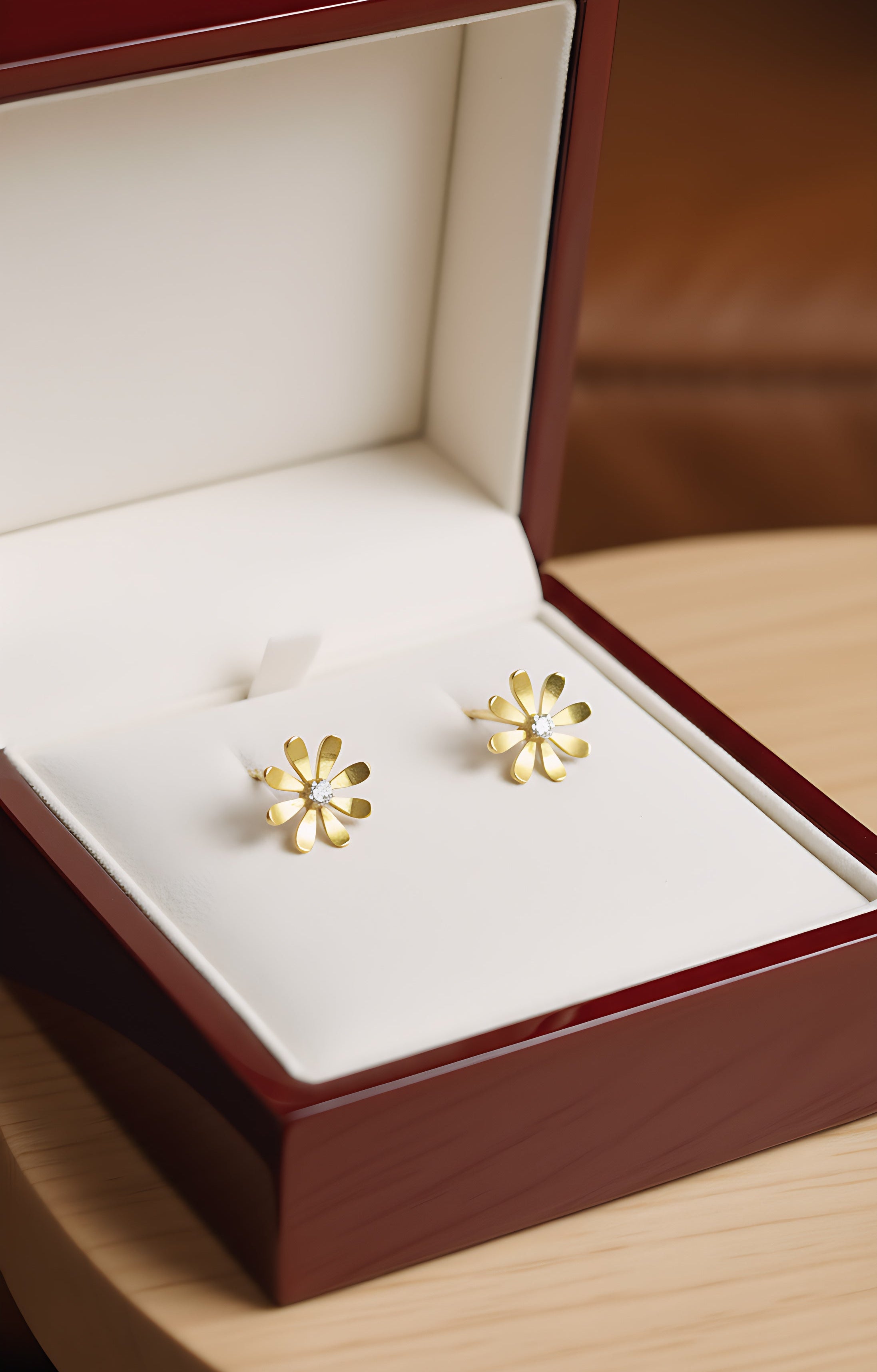 Flower Moissanite Earrings