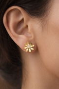 Flower Moissanite Earrings
