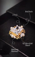 Cz Pearl Ring
