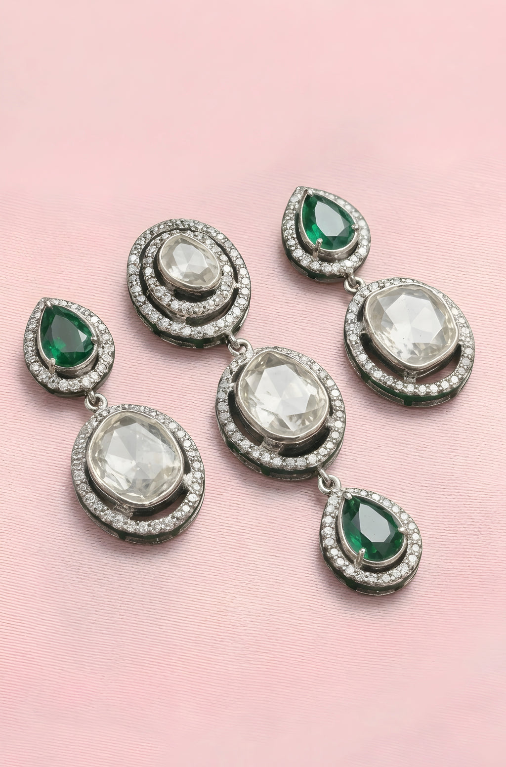 Polki Pendant Set