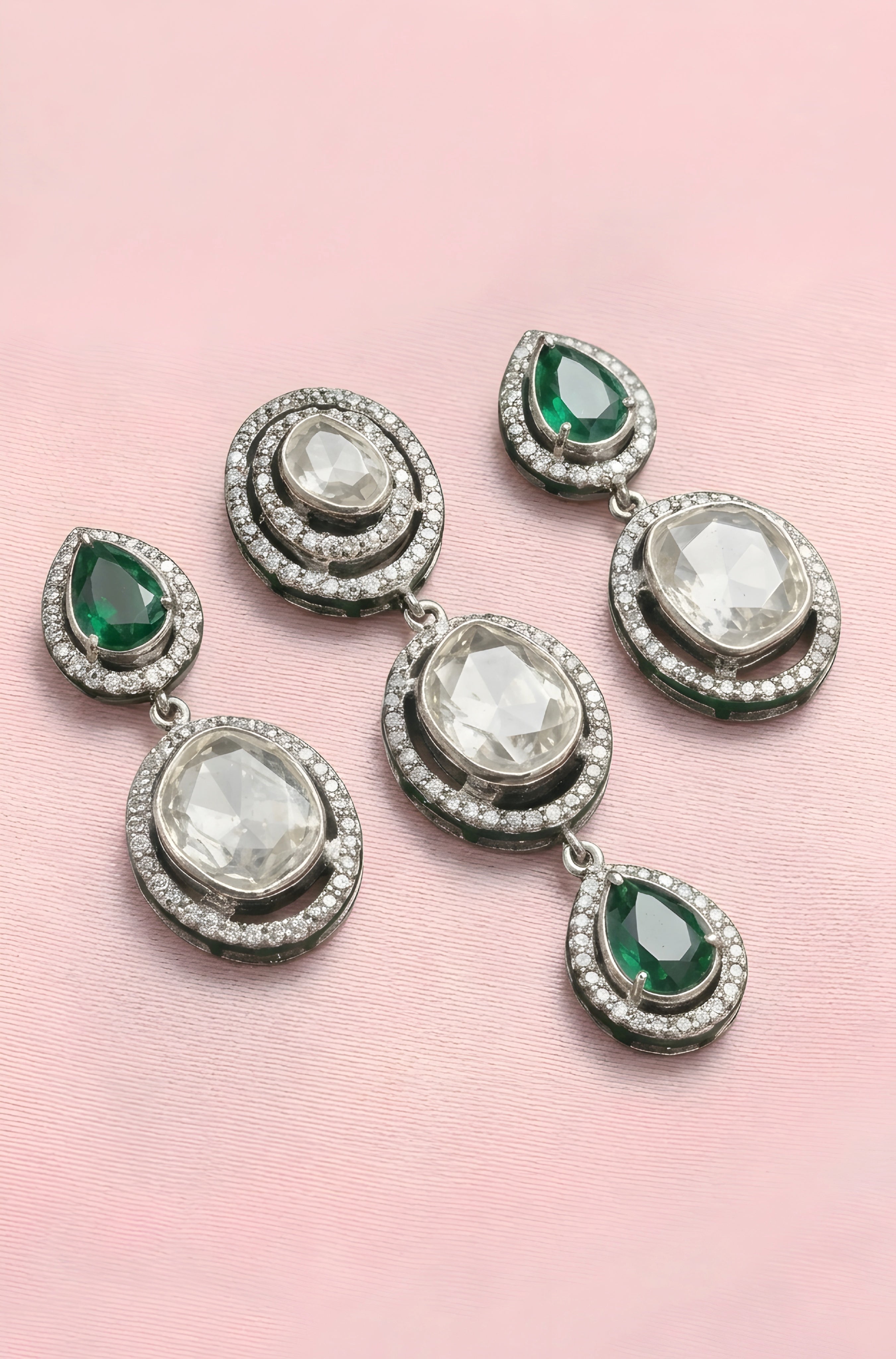Polki Pendant Set