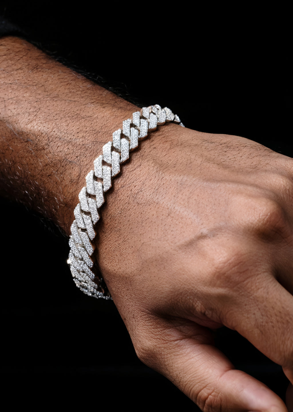 Men's Moissanite Cuban Bracelet