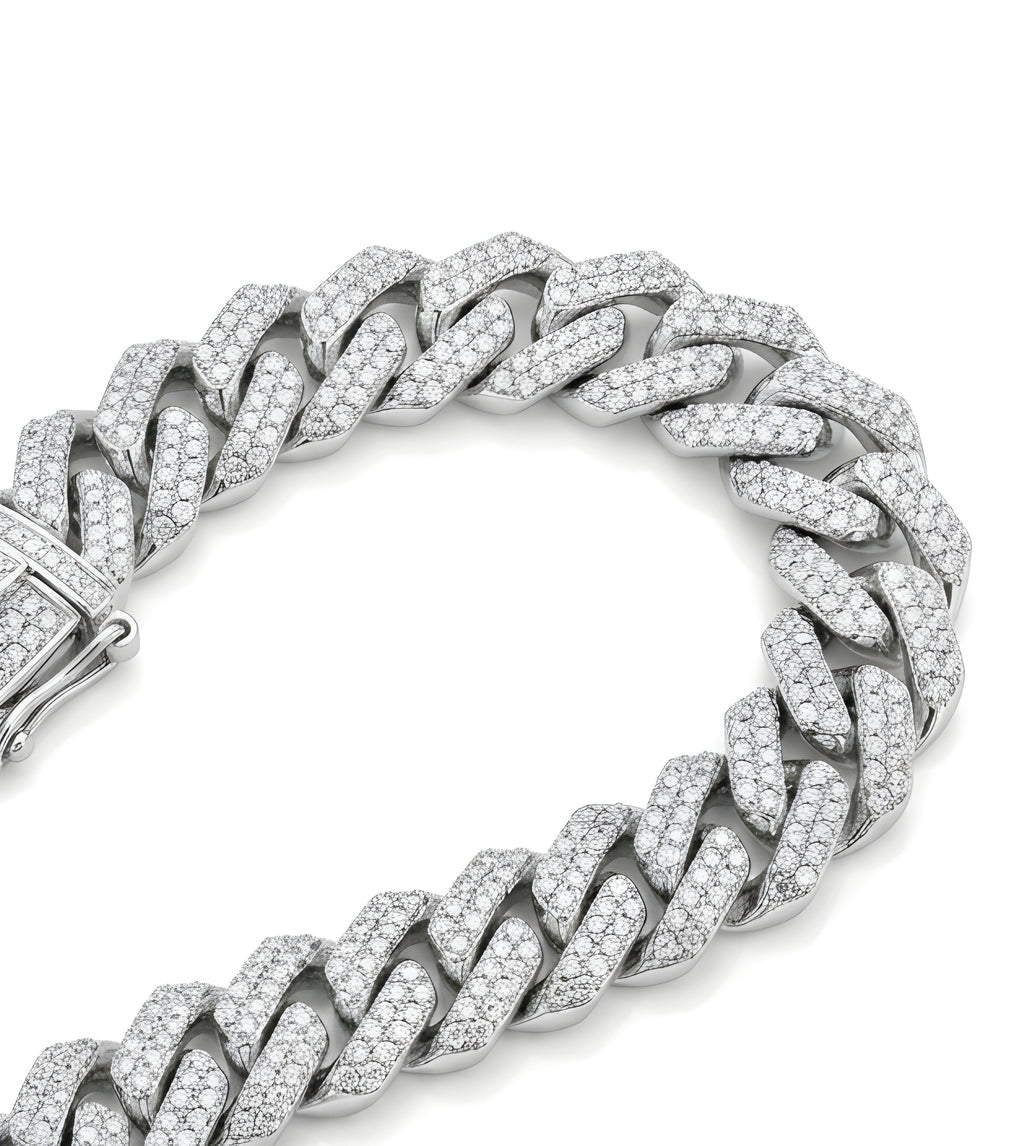 Men's Moissanite Cuban Bracelet
