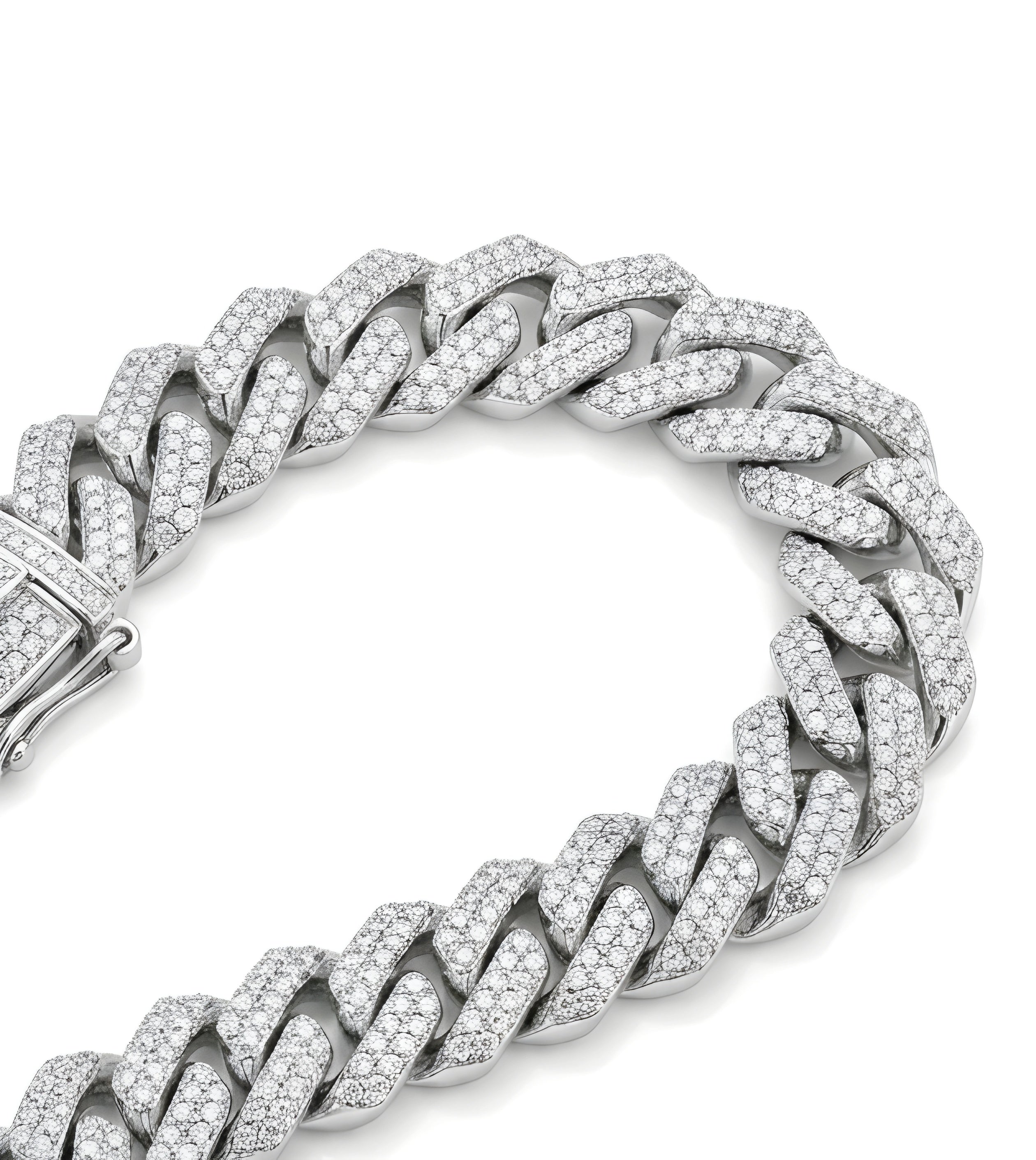 Men's Moissanite Cuban Bracelet