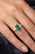 Moissanite and CZ Women's Ring
