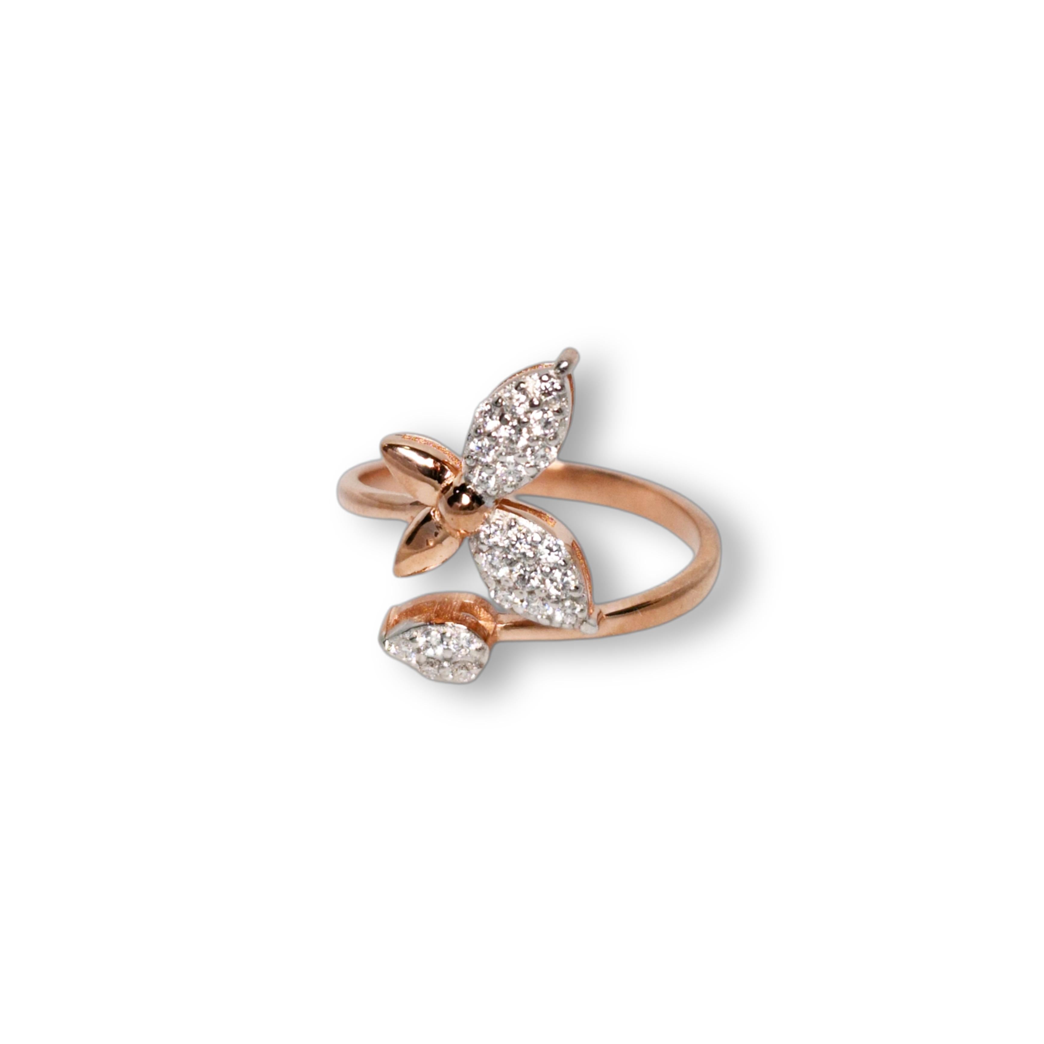 Butterfly Moissanite Ring