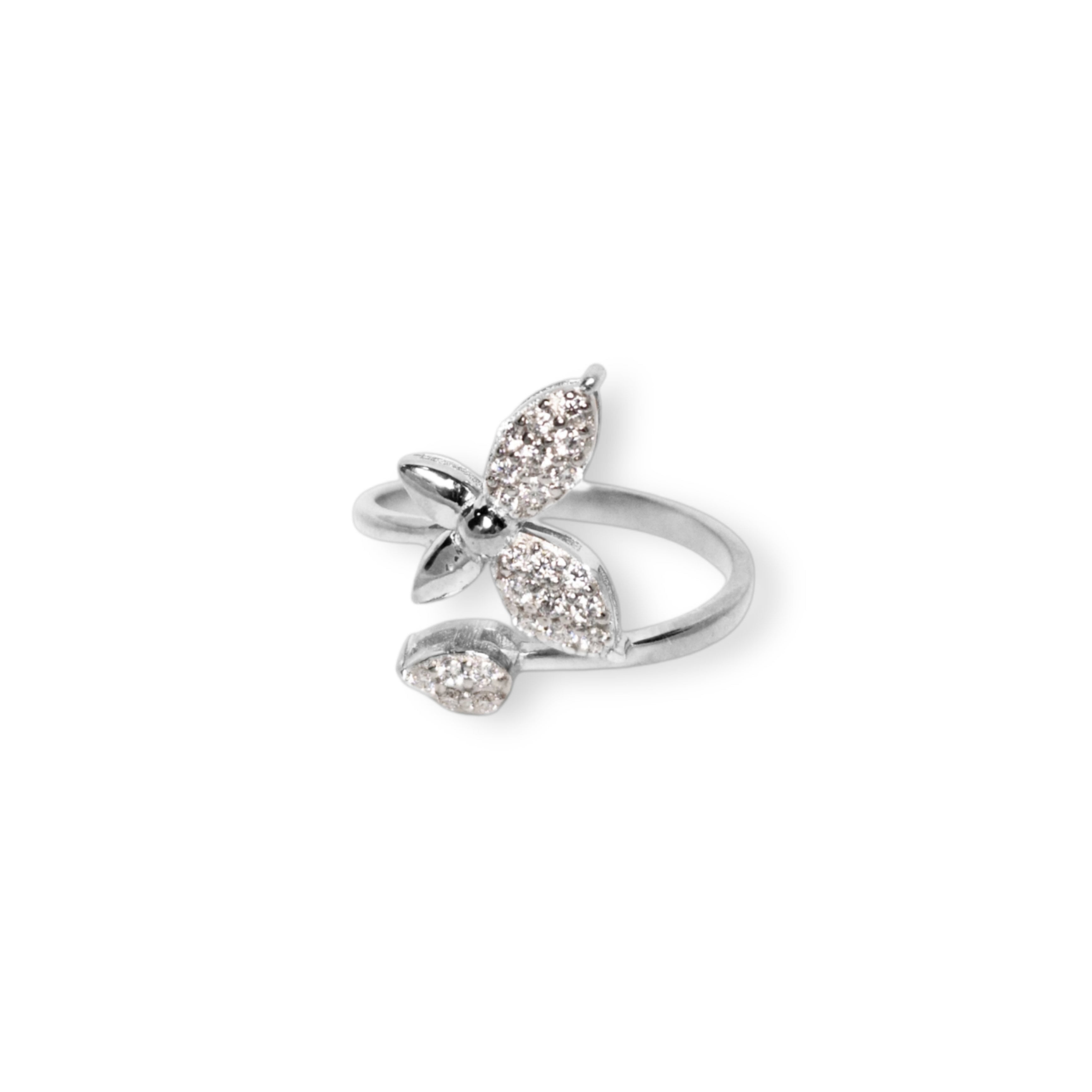 Butterfly Moissanite Ring
