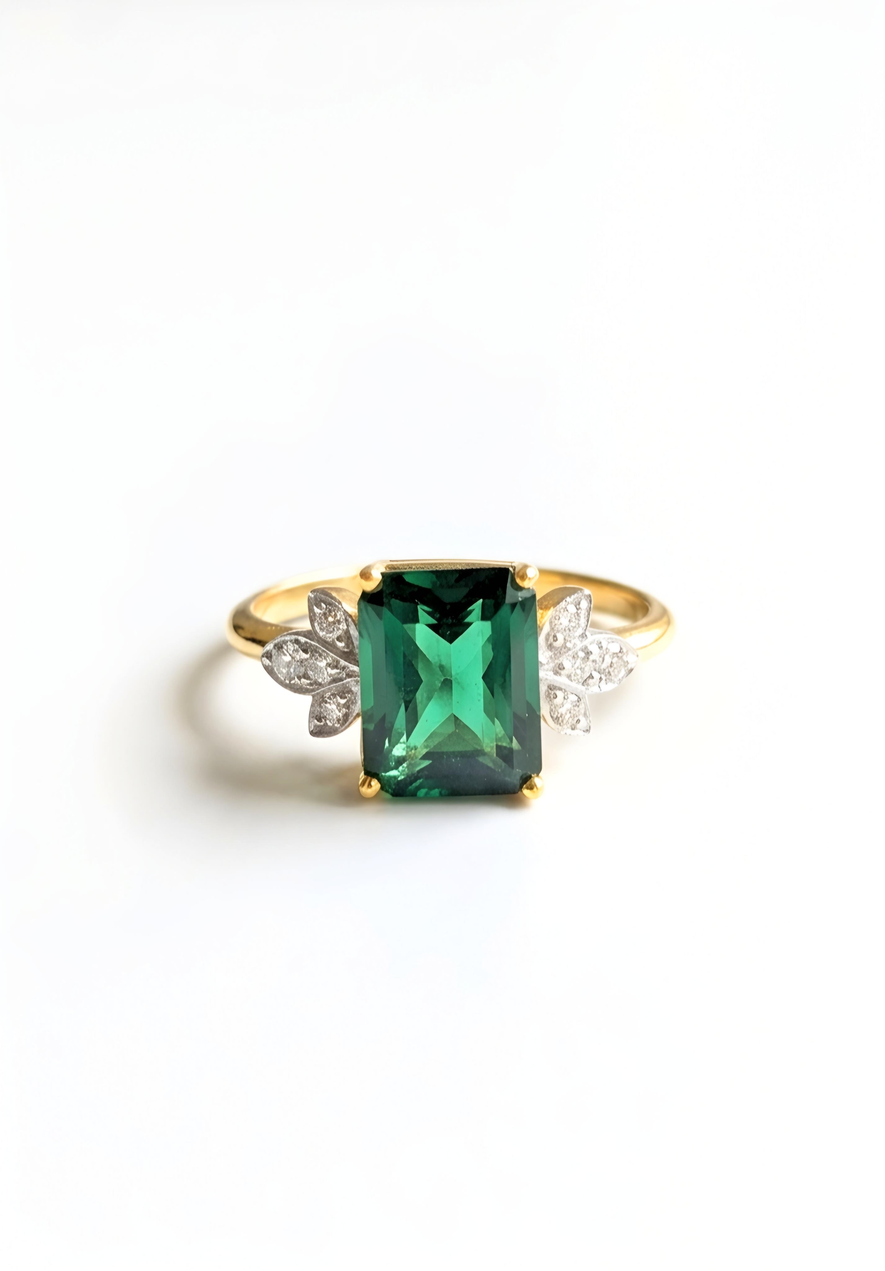 Moissanite and CZ Women's Ring
